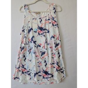 Cestyle 2XL Floral Tank Top Sleeveless Casual Blouse Purple‎ White Pink New